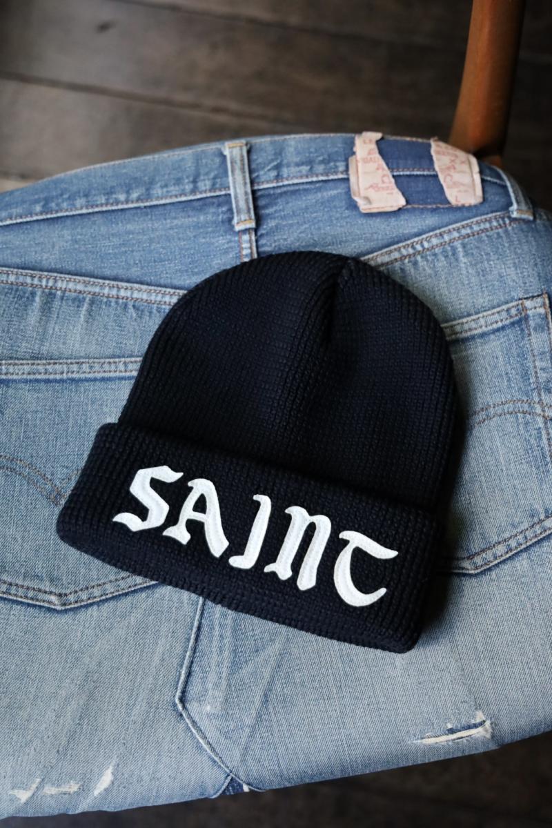 ©SAINT Mߡߡߡߡߡ ȥޥ24AW SAINT KNIT CAP(SM-YS1-0000-081)BLACK1012()ȯ! 