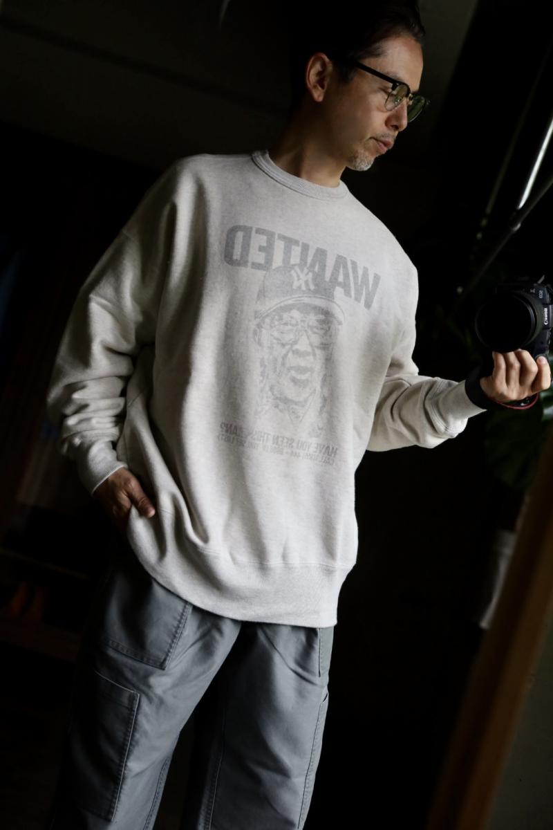 LASTMAN 24AW 饹ȥޥƻ PRINTED CREW NECK 