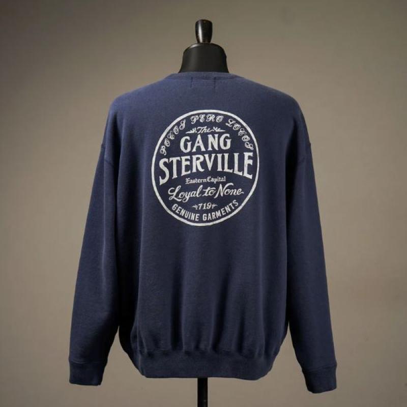 GANGSTERVILLE(󥰥)CIRCLE SIG-CREW NECK SWEAT