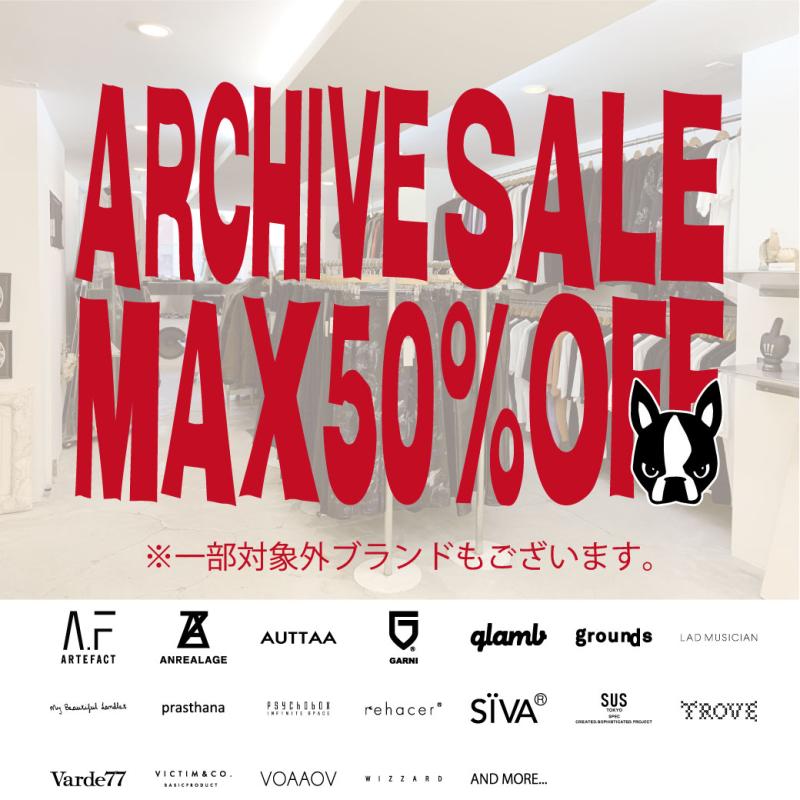 121()18ޤ!ARCHIVE SALE🉐MAX 50%OFF